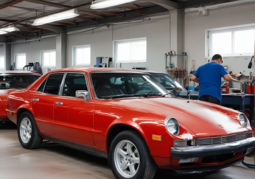 JKLakeAutoPaint professional workshop exterior showing sign and entrance